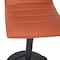 Flash Furniture Cognac Vinyl Adjustable Barstool with Black Base CH-92023-1-BRBK-GG - alternate 2